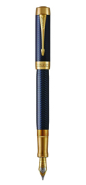 Bút lông bi Parker Duofold Prestige Blue Chevron GT RB